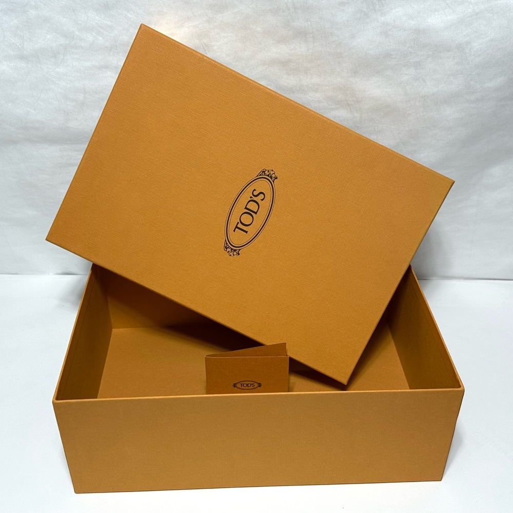 Authentic Tod’s Empty Shoe Storage Gift Box w Booklet 13”x 9” x 5”